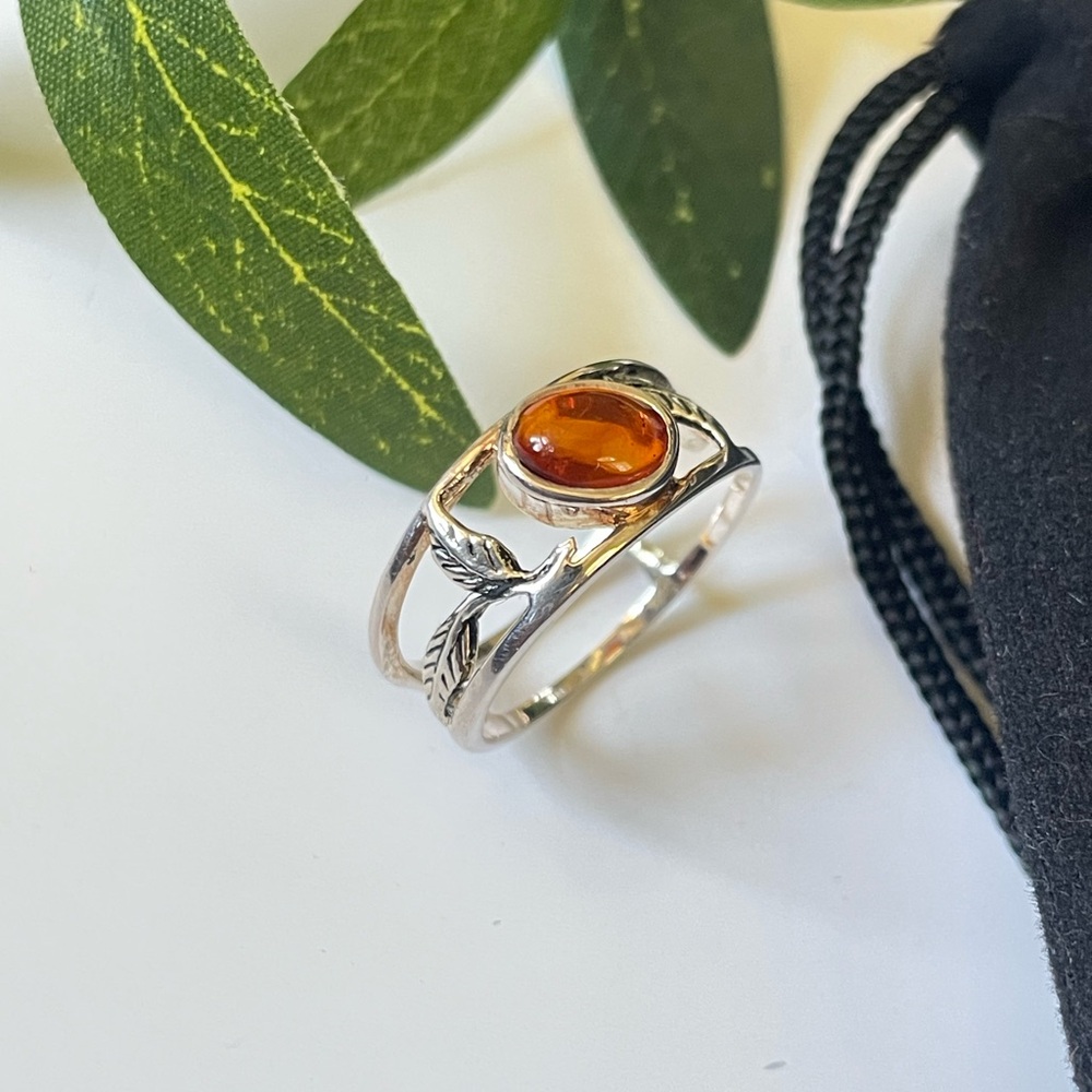 925 Sterling Silver Ring with Natural carnelian US 6,7,8,9
“VIBES “